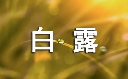 關(guān)于白露節(jié)氣諺語
